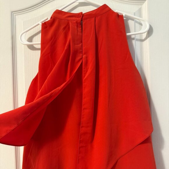 ⭐️$5, spend over $20 - H&M Red-Orange Ruffle Tiered Sleeveless Dress - Picture 12 of 14